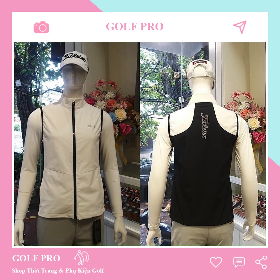 Áo gile golf nam Titleist giữ nhiệt thời trang trang phục thể thao cao cấp shop GOLF PRO AG004