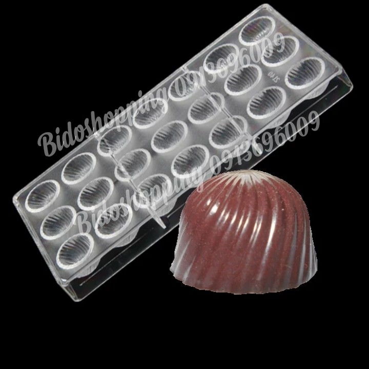 Khuôn socola sô cô la nhựa cứng hình nấm xoáy PE PC 2140