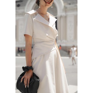 [AT MODA DE LITA] Đầm nữ xòe kiểu cổ vest