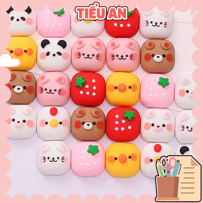 Charm  slime/  Nhiều Chi Tiết Dễ Thương Hình Vuông - Đính Phím Máy Tính/ Keyboard - (1.6x1.