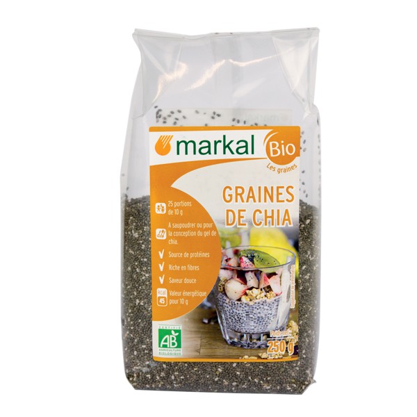 [Mã GROHOT giảm 8% đơn 199K] Hạt Chia Hữu Cơ Markal 250g