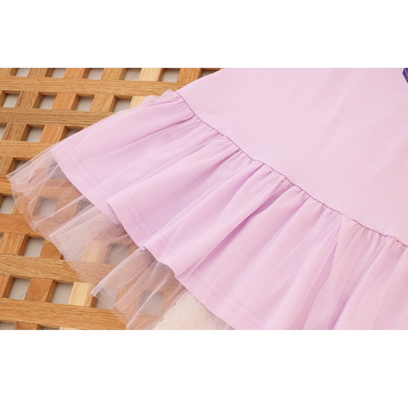 Đầm Công Chúa elsa Phối Ren Phong Cách Hàn Quốc Chất Lượng Cao Cho Bé Gái