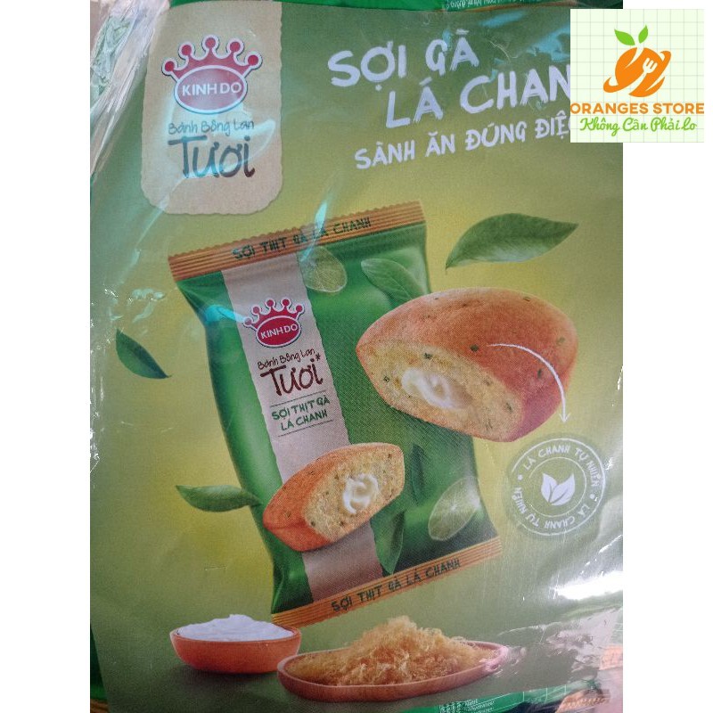 [DATE MỚI] BÁNH BÔNG LAN TƯƠI GÀ LÁ CHANH KINH ĐÔ 55G