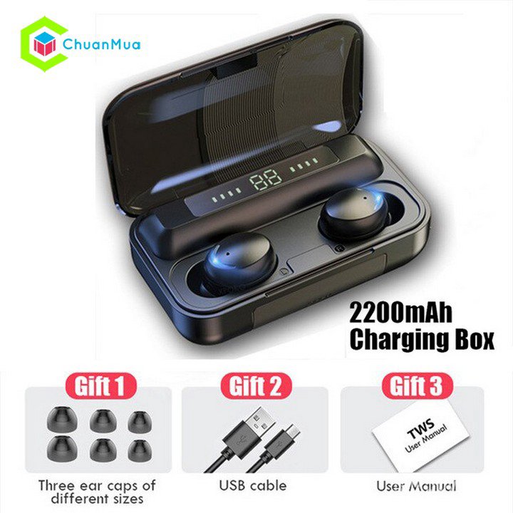 Tai Nghe Nhét Tai Bluetooth 5.0 Không Dây Nút Cảm Ứng (Chơi Game, Chống Ồn, Chống nước, Rảnh tay lái xe,...)