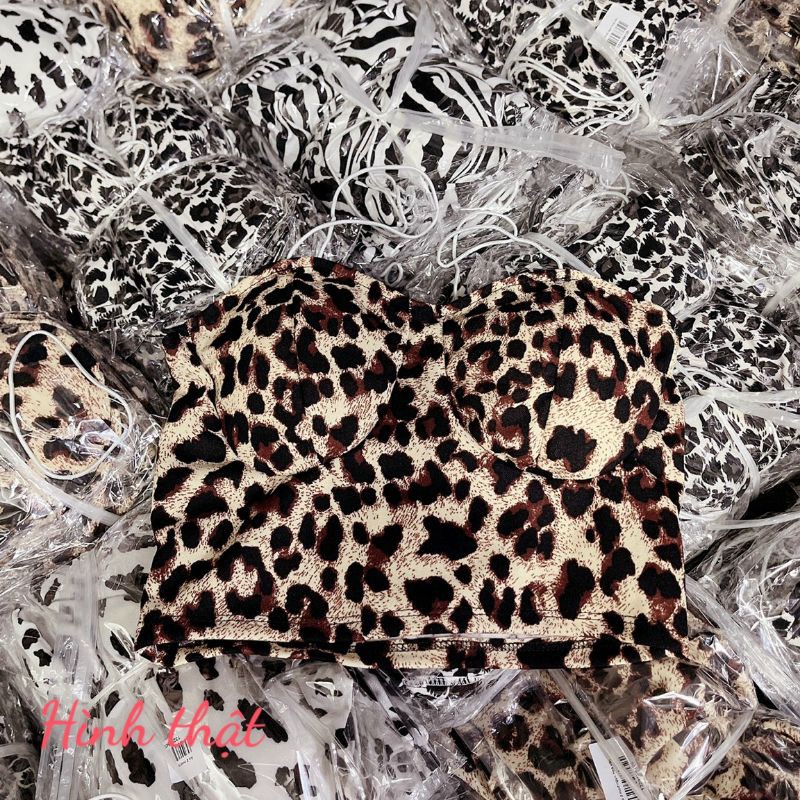 Áo 2 dây mod ngực hoa văn rằn ri cực hot