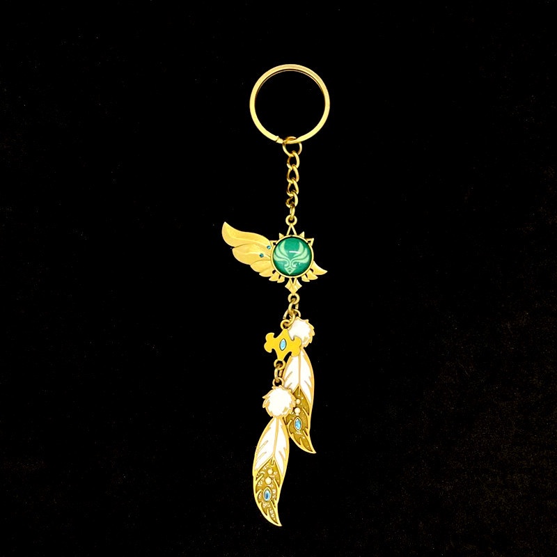 Móc khóa Vision Genshin Impact vision hệ phong hệ băng eula Venti Vision yae chuông gió vison