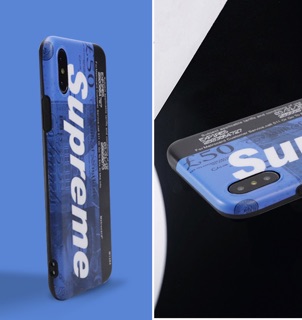 Ốp Supreme Xanh in Chìm iPhone X/Xs Max/7plus/8plus/6plus/6splus