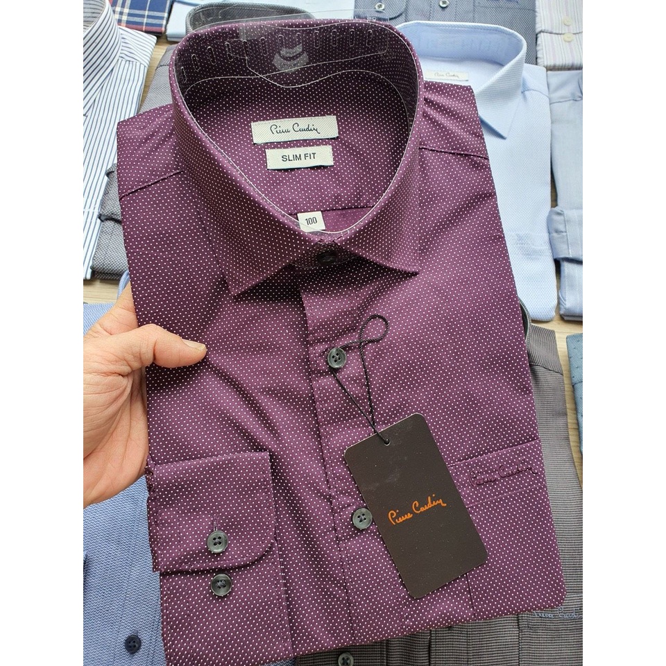 Áo Sơ Mi Nam Dài Tay P.Cardin Chất Liệu Cotton Form Slimfit 6 Nhiều Màu