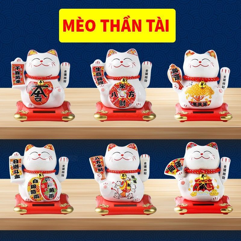 Mèo Thần Tài sứ năng lượng cao 13cm siêu xinh | BigBuy360 - bigbuy360.vn