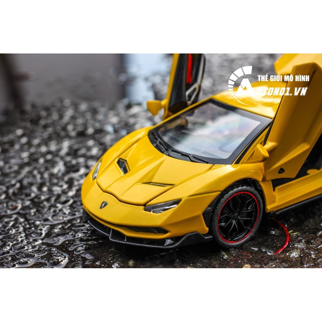 MÔ HÌNH XE LAMBORGHINI CENTENARIO YELLOW 1:24 CHE ZHI 6745