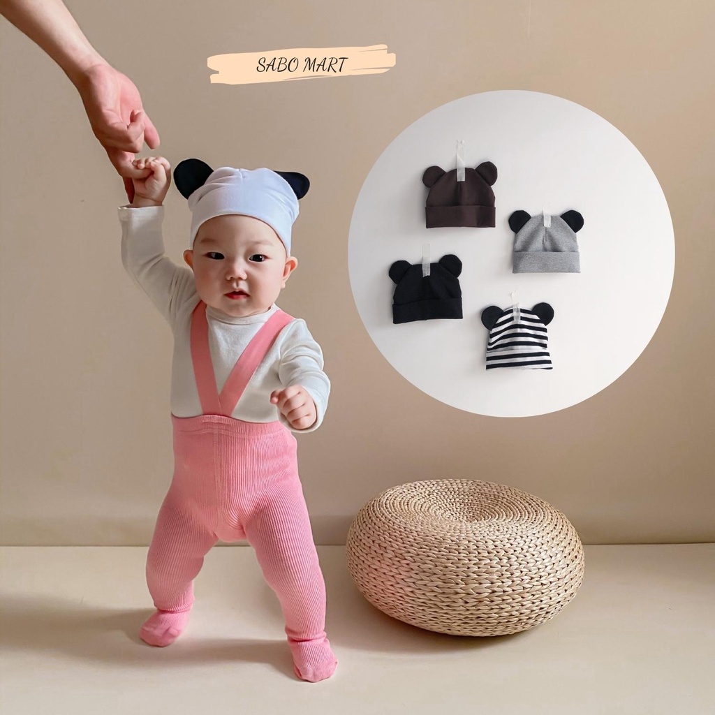 Mũ Cotton Tai Chuột Mickeyy Cho Bé Trai Bé Gái 3-18 Tháng Hàng Quảng Châu Siêu Đẹp - SABOMART