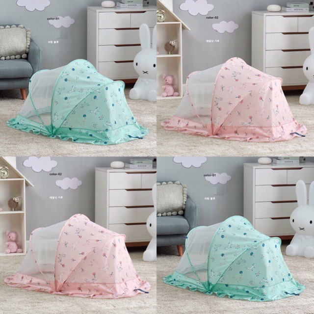 Màn chụp tự bung gấp gọn cho em bé chống muỗi hiệu quả - Mùng chụp xếp sơ sinh,bé nhỏ, lớn trẻ em Kiều Phi