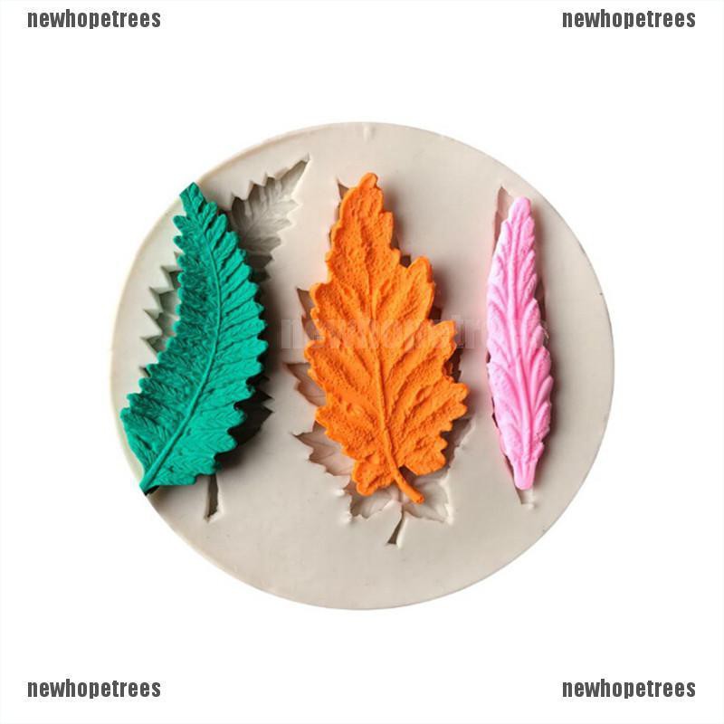 Khuôn Silicone Làm Bánh Hình Lá Cây Xinh Xắn