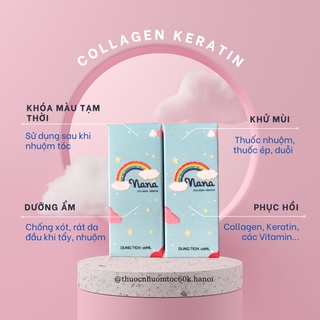 Tinh chất khoá màu Keratin Collagen dưỡng mềm tóc 10ml