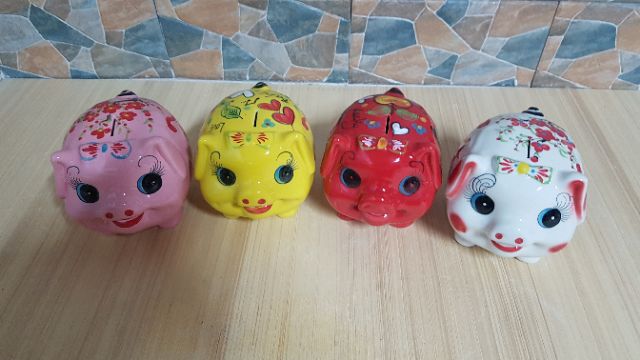 Heo nơ tiết kiệm gốm sứ cao cấp ( size 1 và size 2) | BigBuy360 - bigbuy360.vn