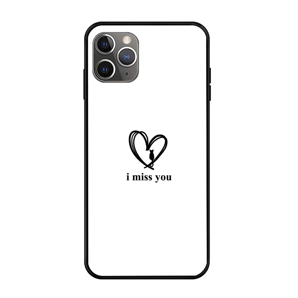 Ốp lưng iphone kính cặp đôi Mèo Tim case 14plus 14 pro max 13 12 promax 11 mini 6 6s 7 8 plus x xr xs Se
