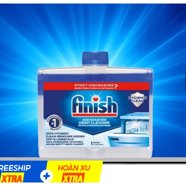 Dung Dịch Vệ Sinh Máy rửa bát finish tặng 3 viên finish nhật