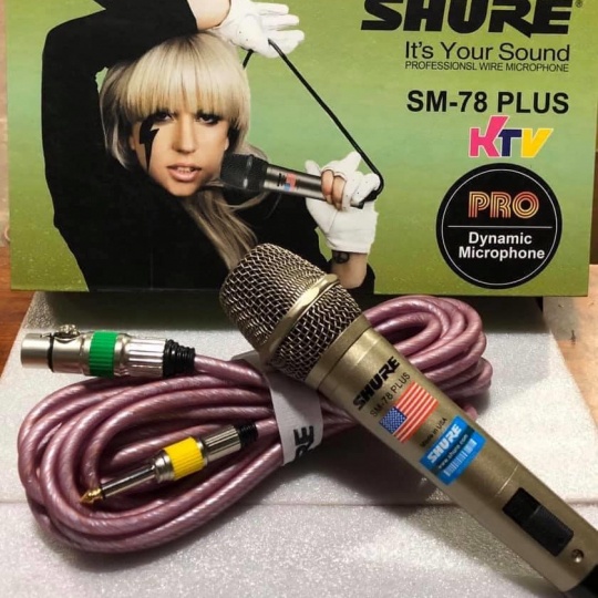 [FREESHIP] MIC KARAOKE CÓ DÂY DÀI 7m SHURE SM-78 PLUS CAO CẤP