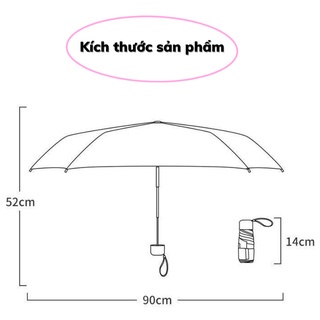 Dù Mini Ô Dù Ngoài Trời Che Mưa Nắng Chống Thấm Nước Cao Cấp Du Che Mưa Asaki