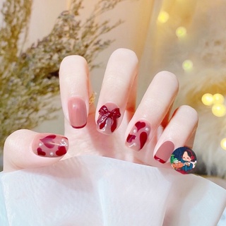 Set nailbox 10 móng ( gắn nơ, vẽ, đính ngọc)