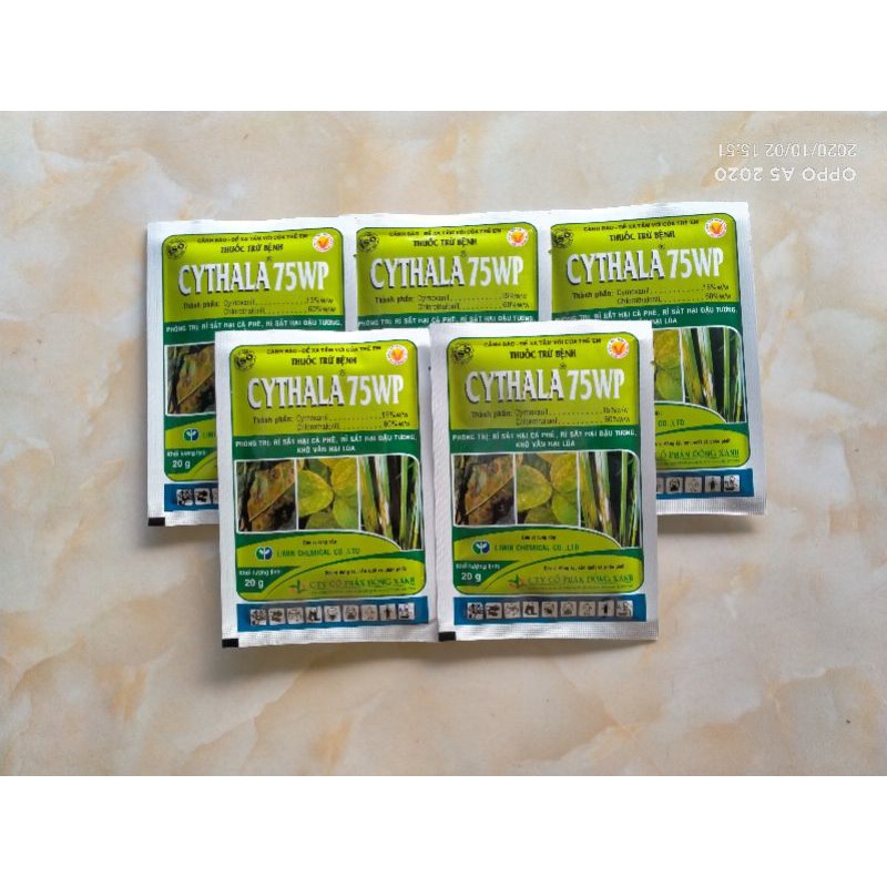 Combo 5 gói thuốc trừ bệnh Cythala 75WP