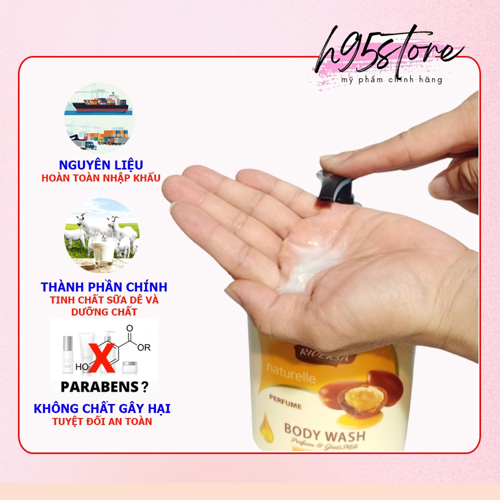 Sữa tắm nước hoa COCO RIVERSA dưỡng ẩm trắng da toàn thân cao cấp