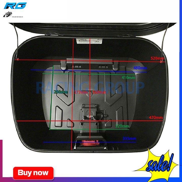 Thùng Sau Givi 43 Lít E43Ntl Đựng Vừa 2 Nón Bảo Hiểm Fullface Bảo Hành 2 Năm