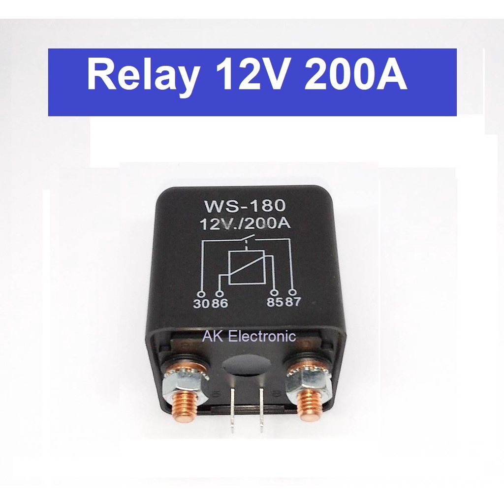Rơle 12V 200A DC 12V 200A Có 2 mẫu.