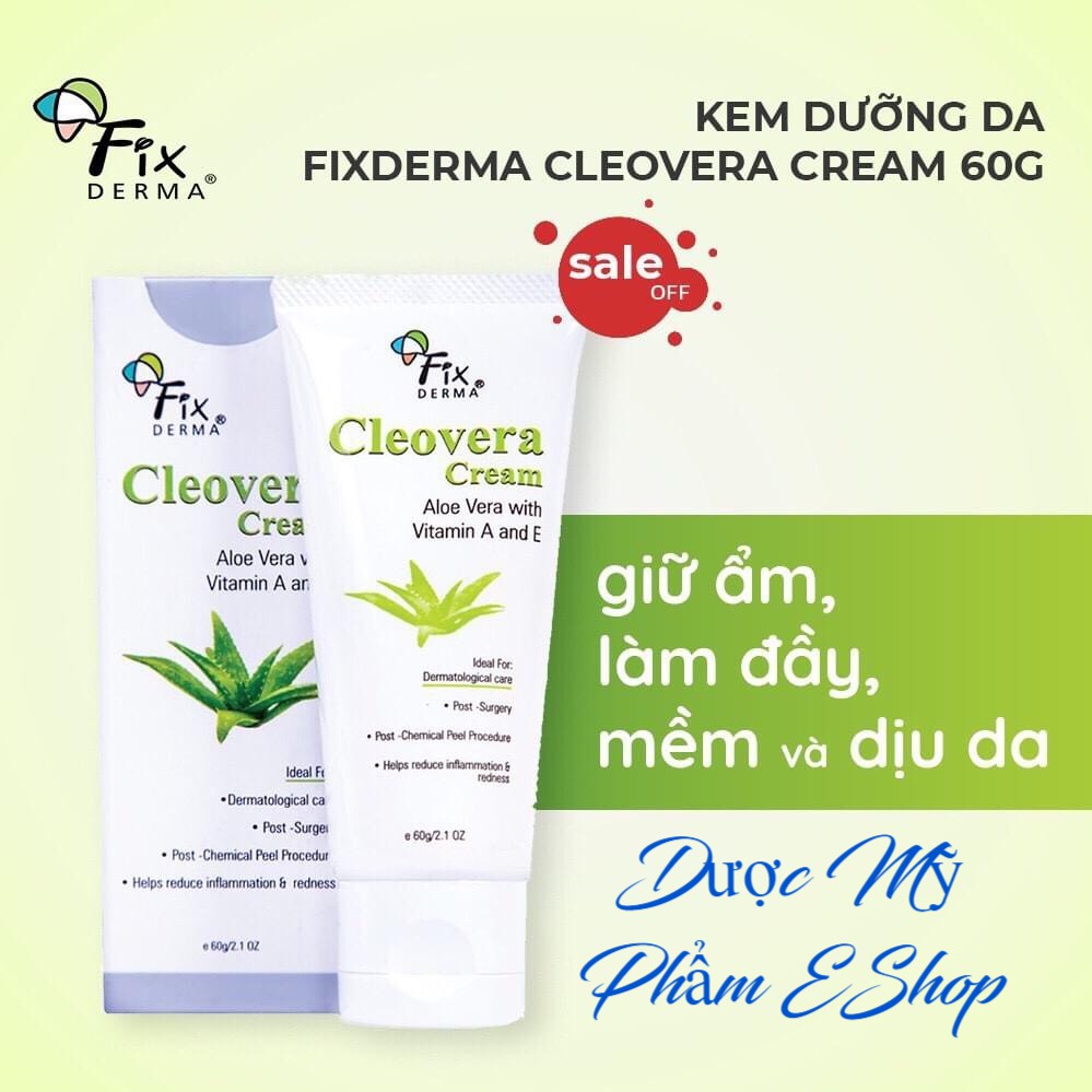 [GIẢM GIÁ 15%] KEM DƯỠNG ẨM CHO DA KHÔ FIXDERMA CLEOVERA CREAM 60G