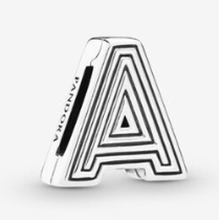 Silver Letter Clip Charm