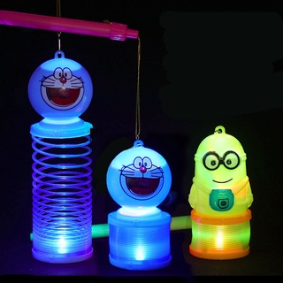 Lồng Đen Trung Thu Lò Xo Có Đèn Hình Thú Nhún Thú Vị Cho Bé