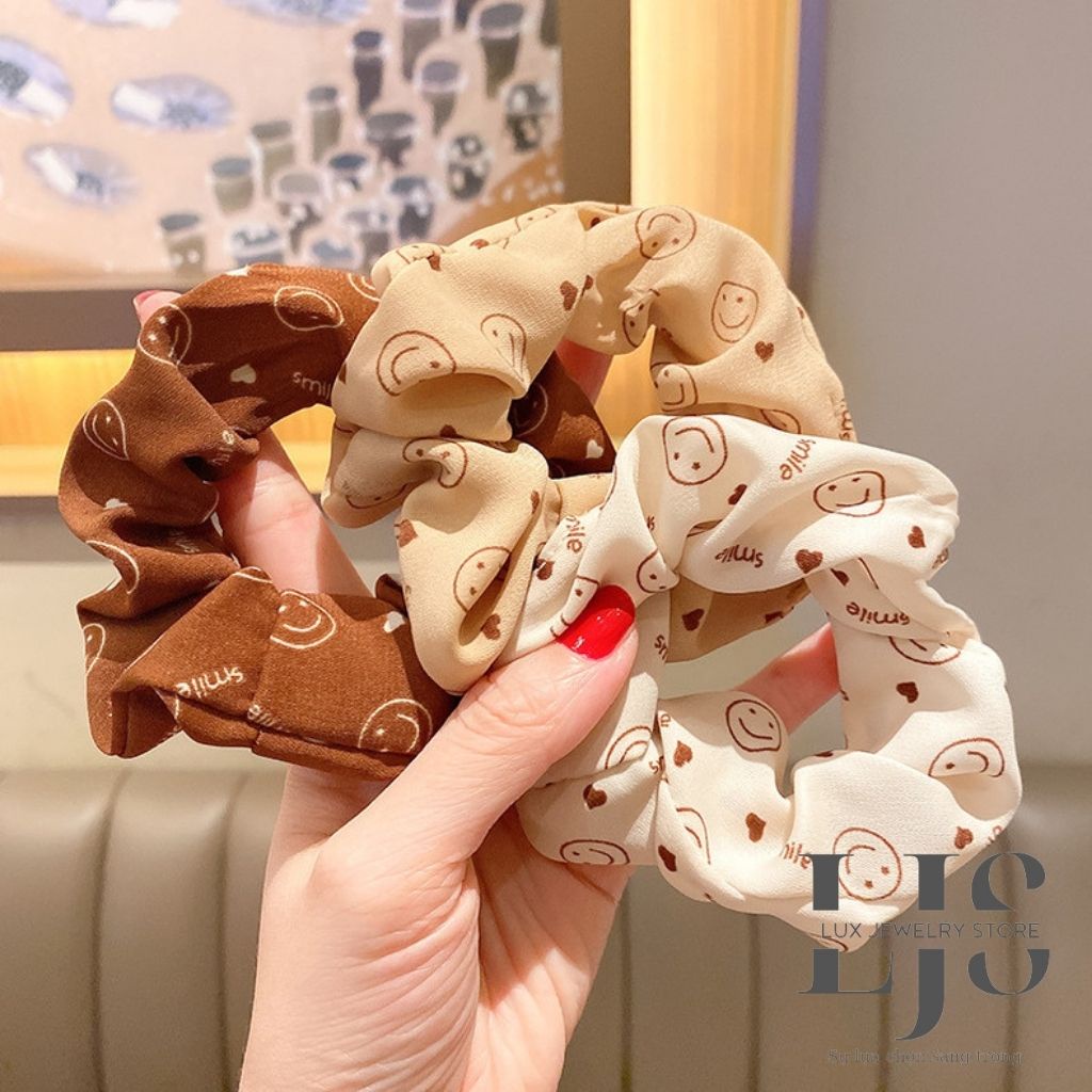 Dây buộc tóc scrunchies Lux jewelry, cột tóc co dãn thời trang giá rẻ - LUX938