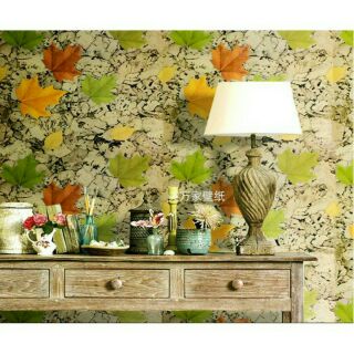 3m Decal dán tường  hoạ tiết chiếc lá rơi