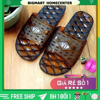Dép nhựa lỗ VIP đi trong nhà đi nhà tắm, nhà vệ sinh - Dẻo, bền, nhẹ chân [HÌNH THẬT]