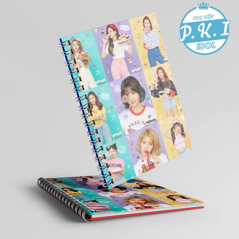 Sổ Còng NOTEBOOK IN HÌNH NHÓM NHẠC TWICE PHONG CÁCH HÀN QUỐC - QUÀ TẶNG K-POP