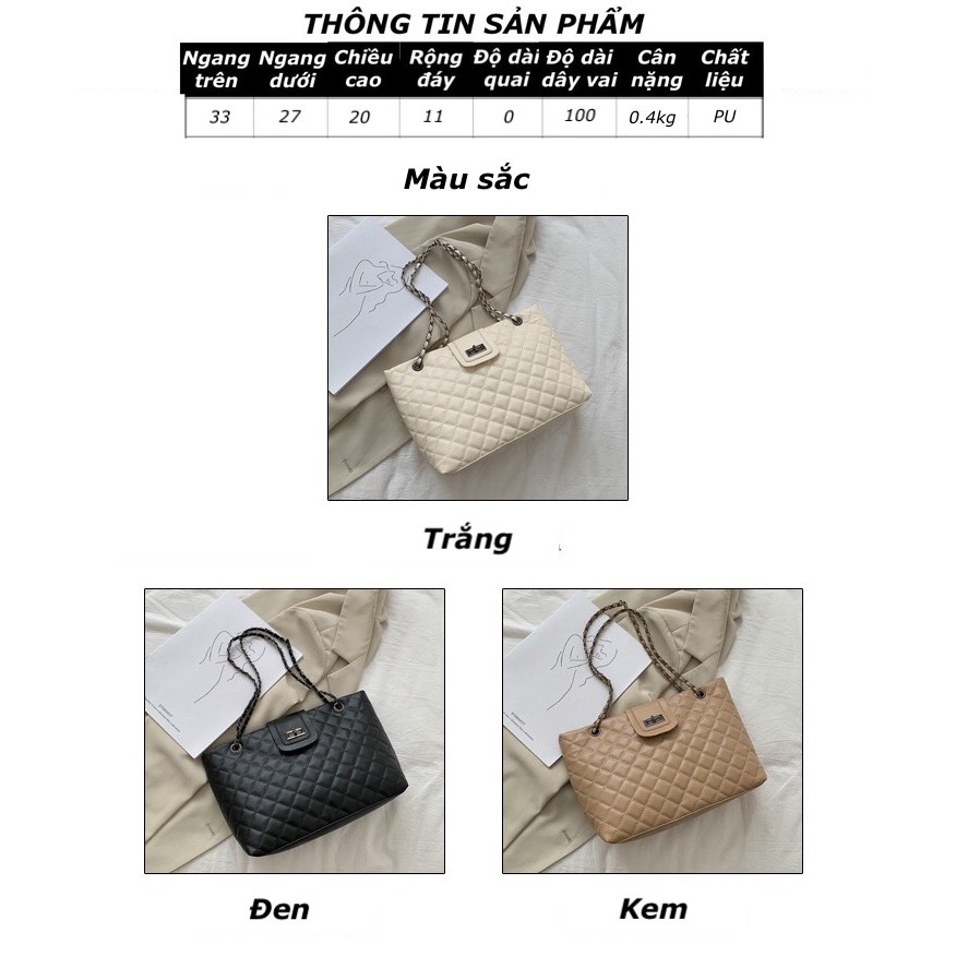Túi Xách Nữ Cỡ Lớn Thời Trang Công Sở Đẹp Da PU mút nổi, SKU: 086 - VICTORY