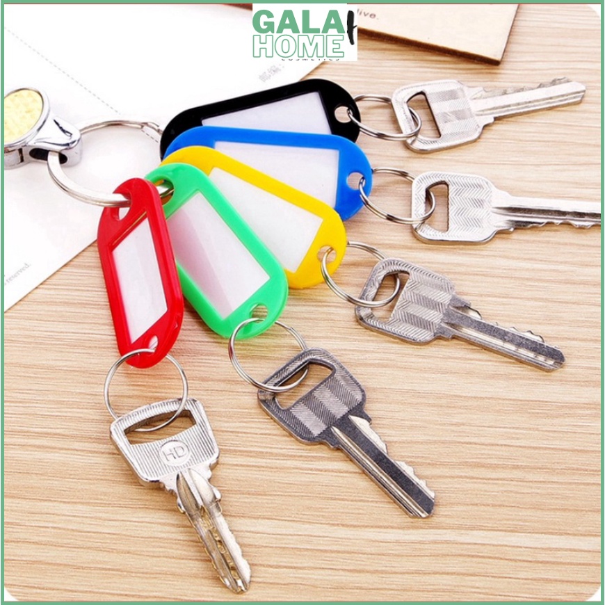 Thẻ ghi nhớ gắn chìa khoá mini tiện dụng giúp phân biệt chìa khóa đánh dấu hành lý vali name tag GALA HOME