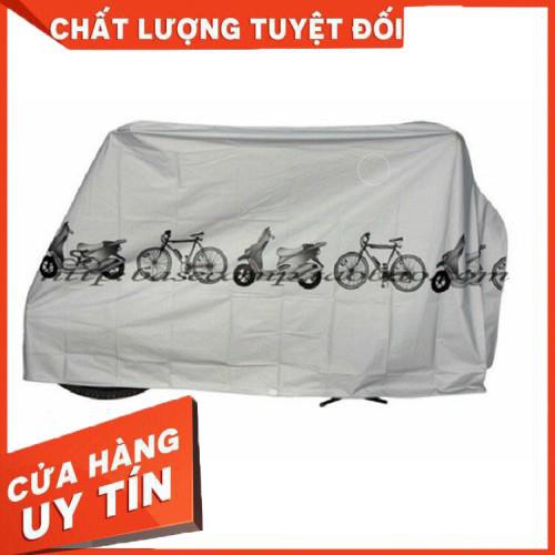 [XẢ KHO+FREE SHIP]  BẠT PHỦ XE MÁY IN HÌNH CHỐNG GIÓ BỤI, MƯA NẮNG