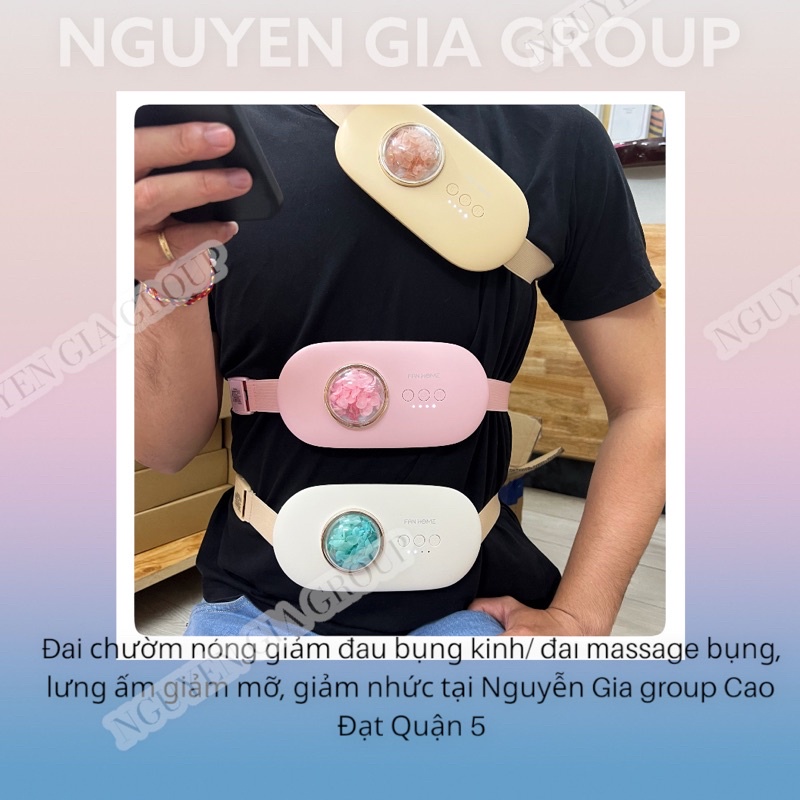 Đai massage bụng nóng giảm mỡ- Đai chườm nóng đau bụng kinh tại Nguyễn Gia group Cao Đạt