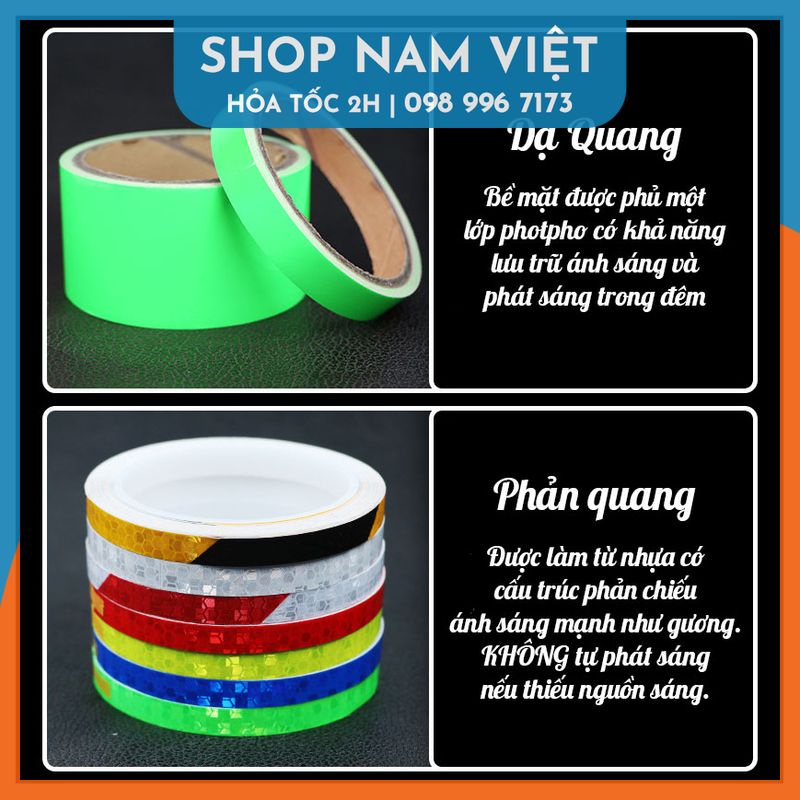 Băng Keo Phản Quang, Dạ Quang Dán Nhà Cửa, Trang Trí Oto