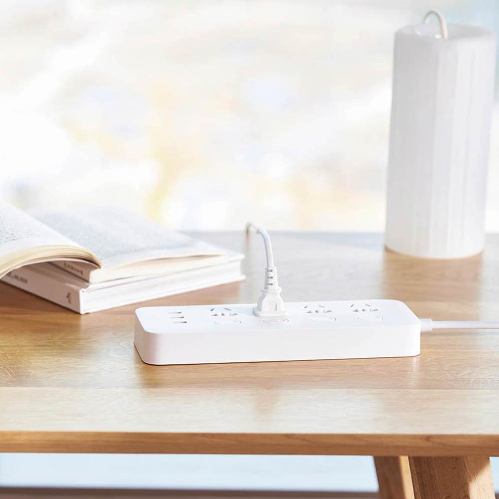 Ổ cắm Xiaomi MiJia Power Strip 4 ổ cắm điện, 4 công tắc bật tắt, 3 cổng usb