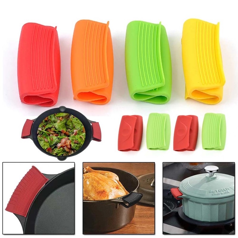 Găng Tay Nhấc Nồi Bằng Silicone Cách Nhiệt Tiện Dụng Cho Nhà Bếp