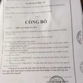 1KG THỊT BÒ KHÔ SỢI (heo giả bò)
