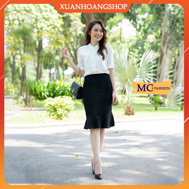 Chân Váy Đuôi Cá Mc Fashion, Kiểu Dáng Nữ Công Sở, Dài Qua Gối, Lưng Cạp Cao, Màu Đen, Cv0391 | BigBuy360 - bigbuy360.vn
