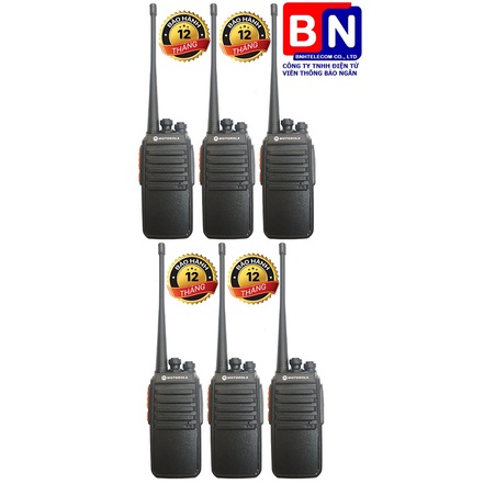 Bộ 6 Bộ đàm motorola GP588 - 2 Chế Độ Sạc, Giá Rẻ, Siêu Bền, Bảo Hành 12 Tháng