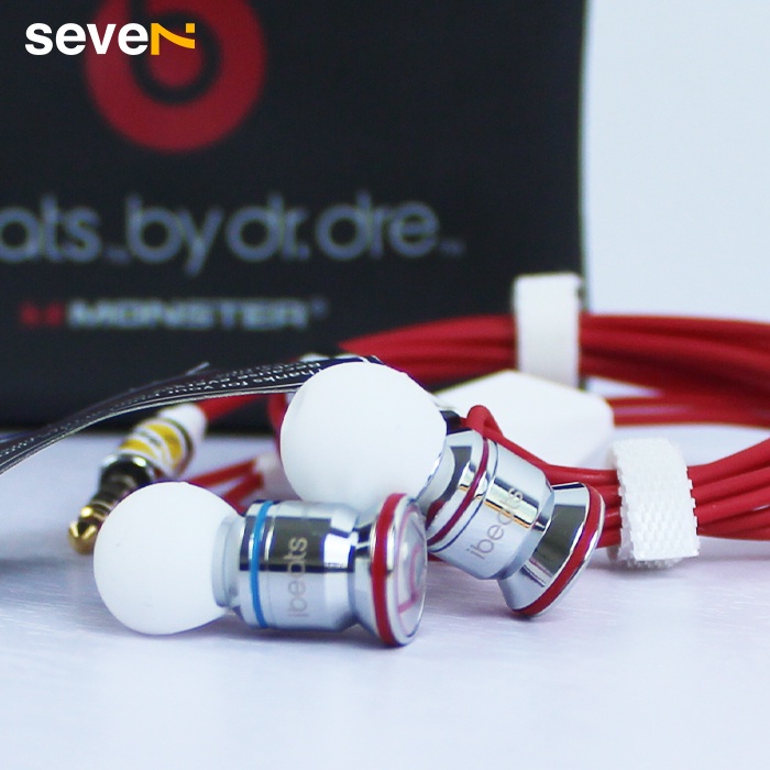 Tai Nghe Ibeat Monters - Thiên Bass, Tặng Kèm Túi Da Đựng, Nút Thay Đổi Size, Kẹp Giữ.
