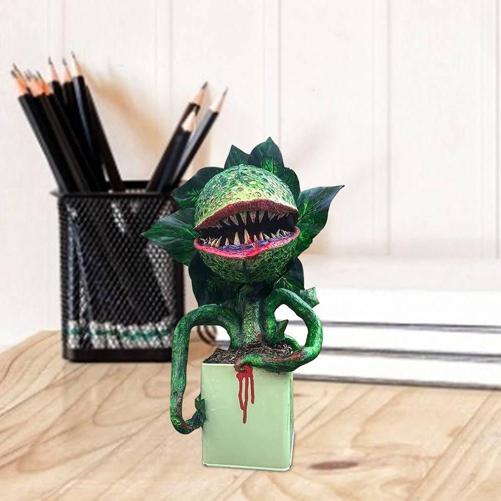 Tượng Hoa Piranha Bằng Nhựa Resin Thủ Công Trang Trí Sân Vườn Dịp Halloween