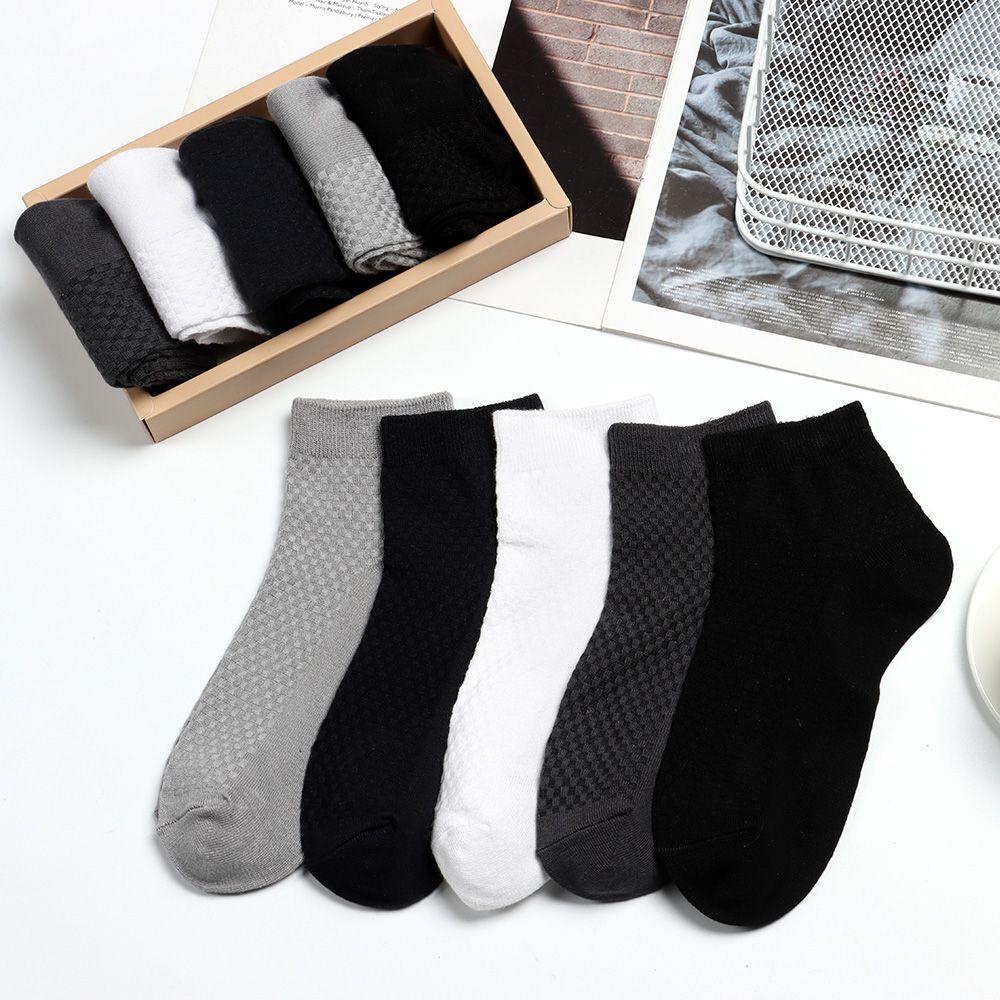 Vớ Đen Cổ Cao Thoáng Khí Mềm Mại Phong Cách Doanh Nhân Cho Nam