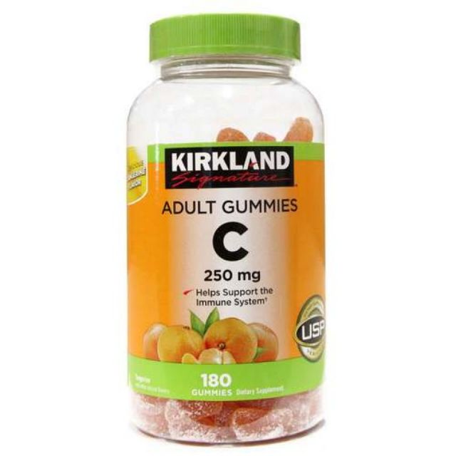 Sẵn Hàng Date 11/2020 - Kẹo Dẻo Bổ Sung Vitamin C Cho Người Lớn Kirkland 180 Viên