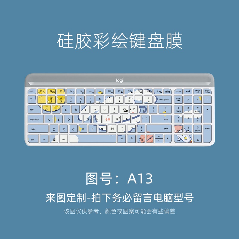 Tấm Lót Bảo Vệ Bàn Phím Bluetooth Không Dây Logitech MK470 K580 Họa Tiết Hoa Hoạt Hình Dễ Thương Tiện Dụng